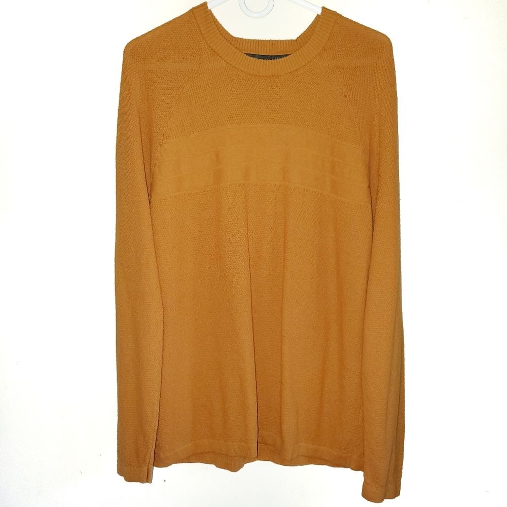 Title: Hawker Rye Alcoa Cotton Cashmere Crewneck Sweater Mustard Men’s M